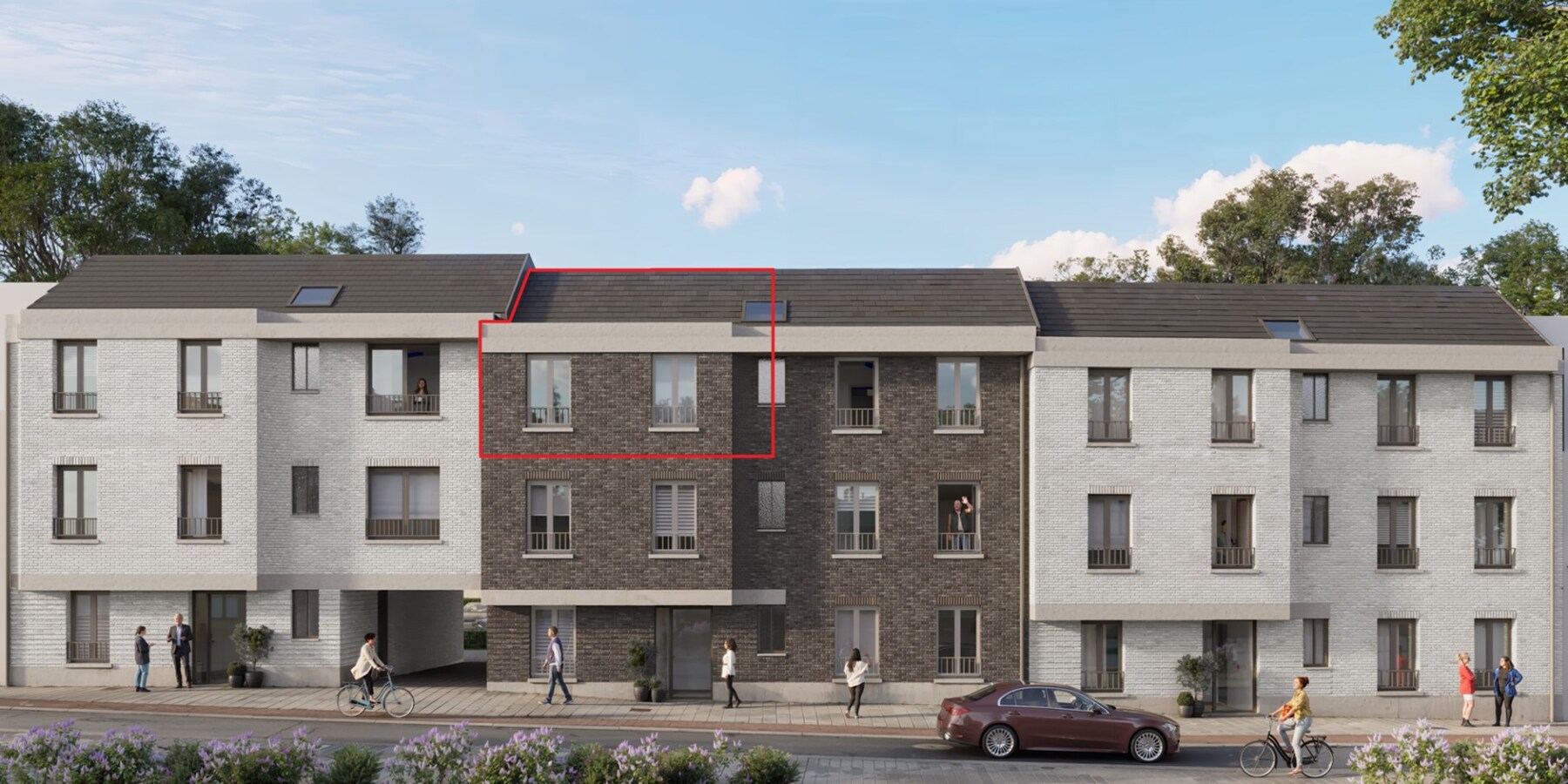 2 slpk-appartement in centrum Gavere! 