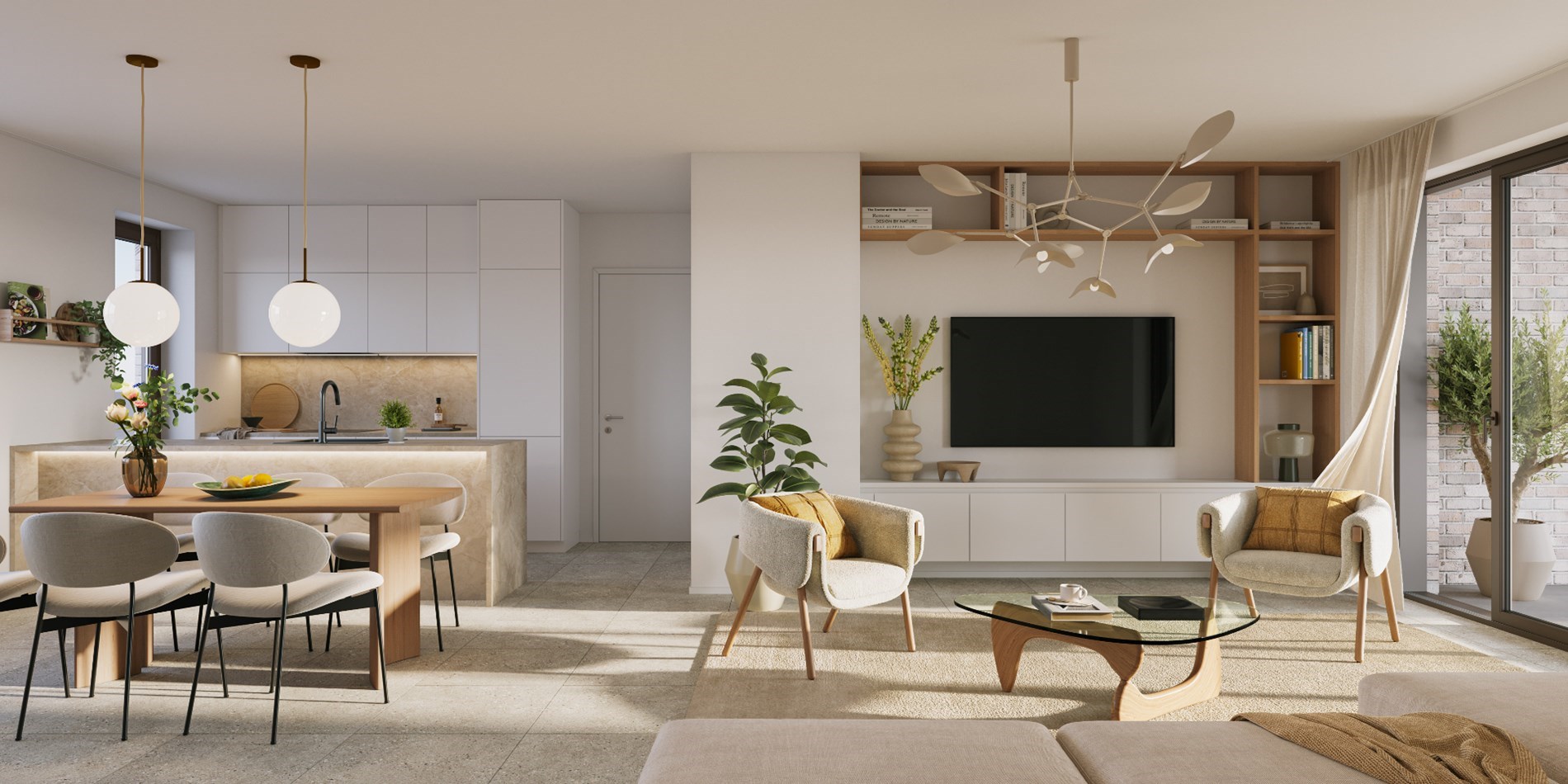 Nieuwbouw 2-slaapkamer appartement in Geel-centrum 