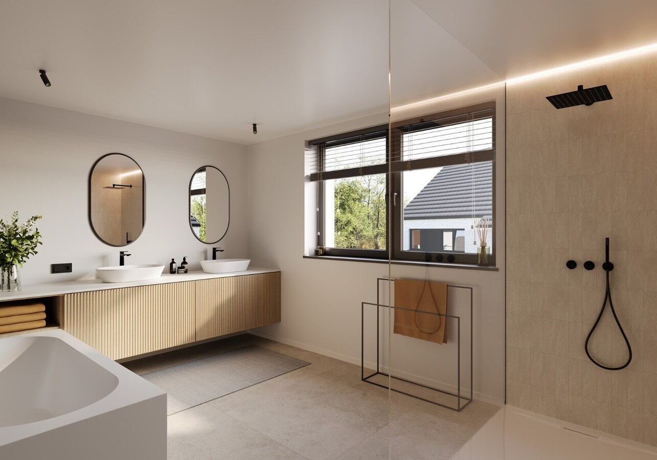 Nieuwbouwwoning met 4 slaapkamers op een uitstekende ligging in centrum Jabbeke 