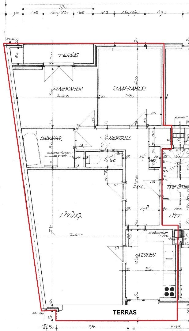 Indeling appartement