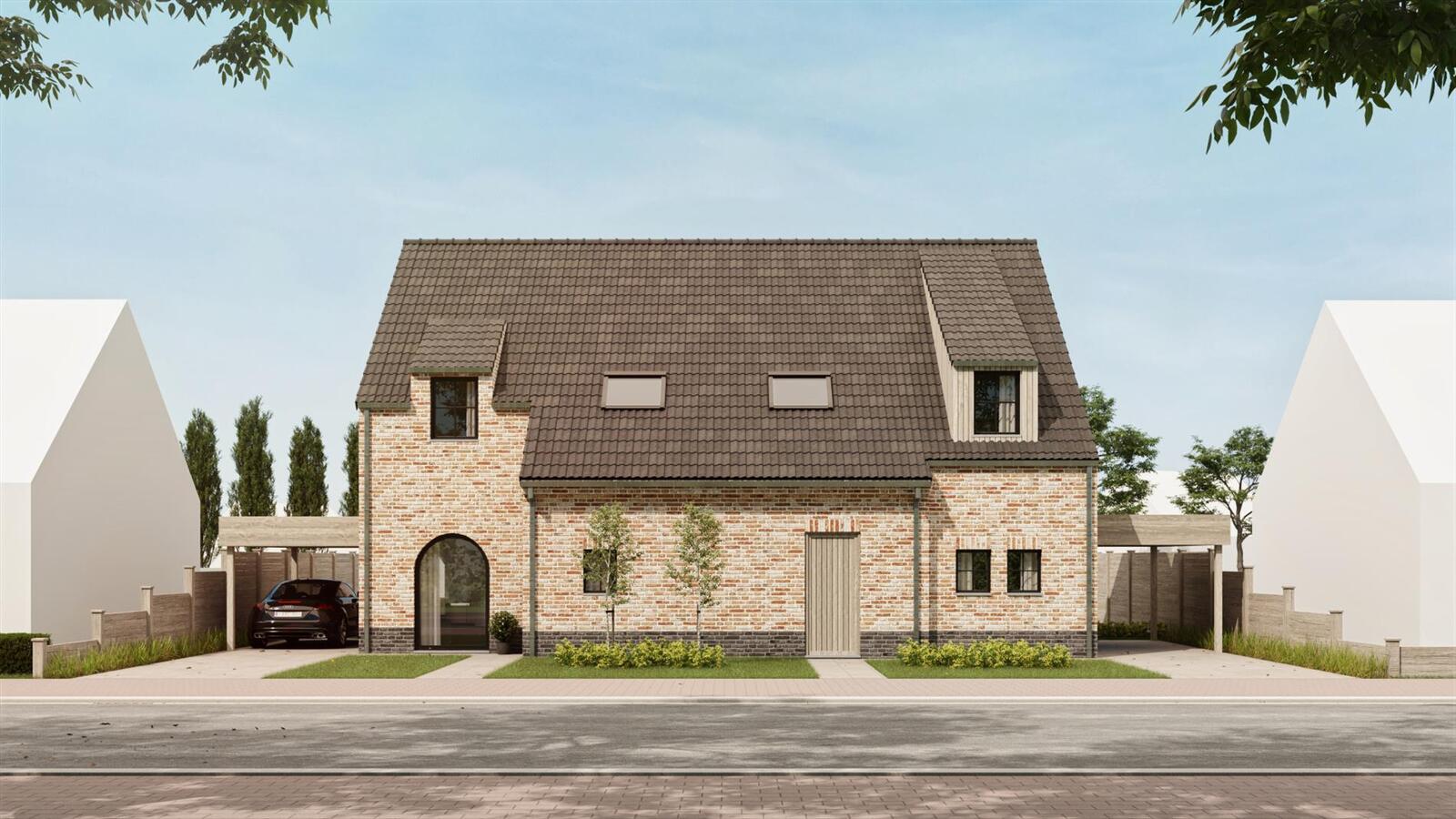 Koppelwoning in pastoriestijl 