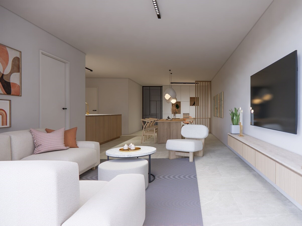 NIEUWBOUW APPARTEMENT MET 1 SLAAPKAMERS IN HET CENTRUM VAN KERMT 