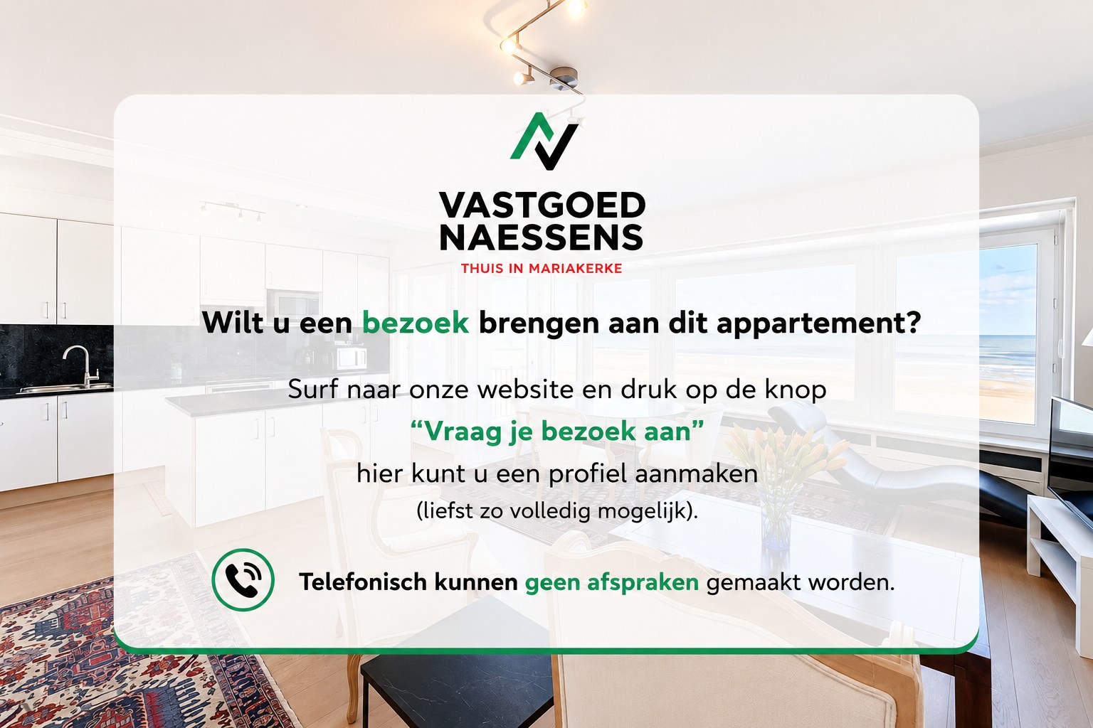2 SLPK APP MET ZEEZICHT EN 2 TERRASSEN 