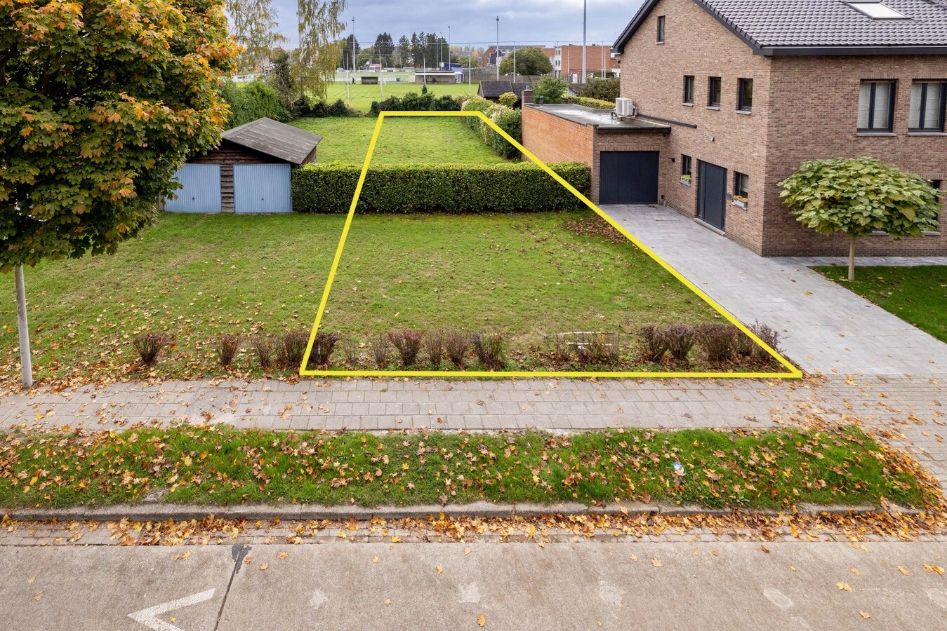 Bouwgrond voor HOB met zuidtuin - ideale ligging 