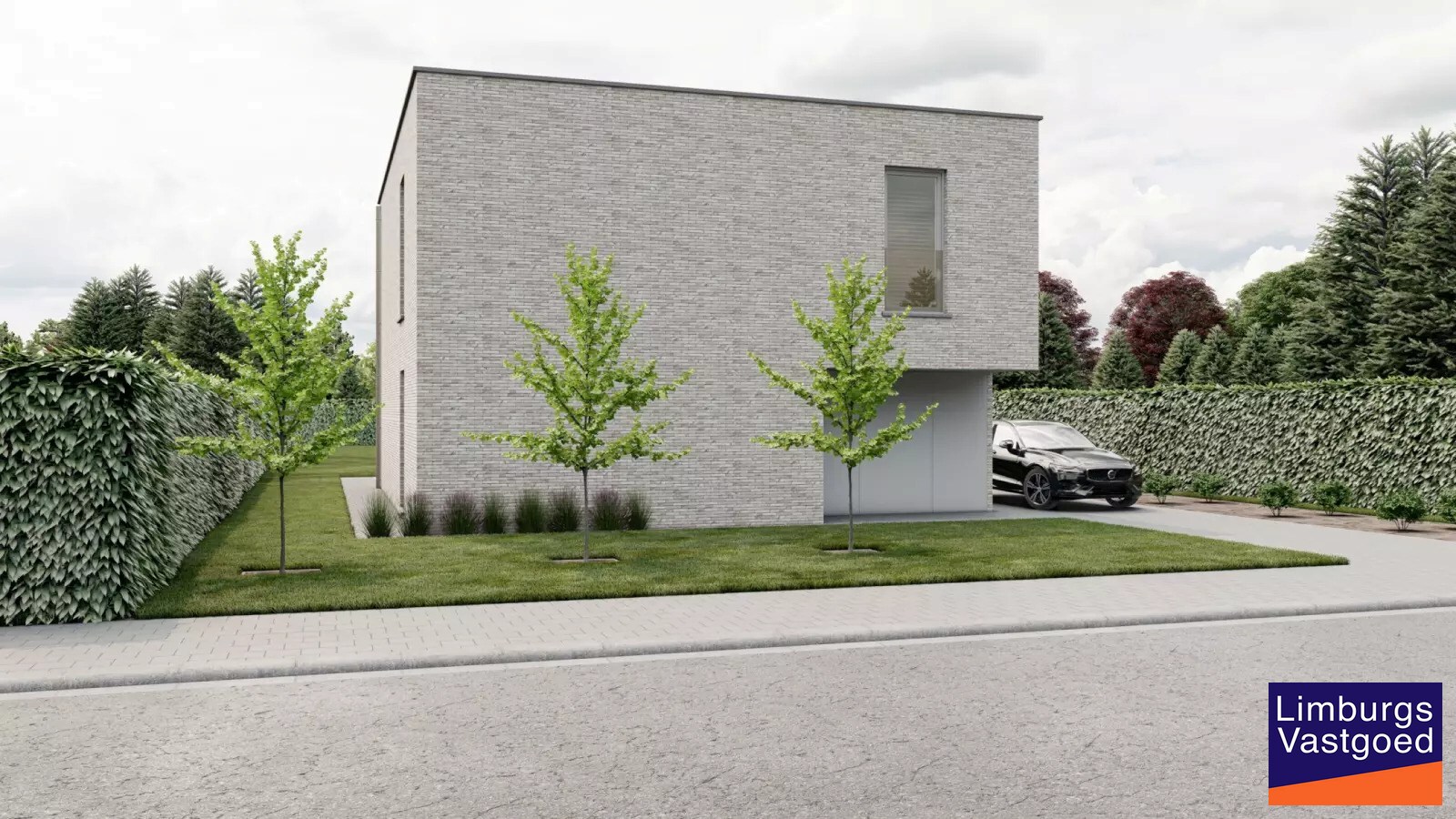 Nieuwbouwwoning, open bebouwing, 3 slpk, 14a 53ca, rustig gelegen te Kermt 