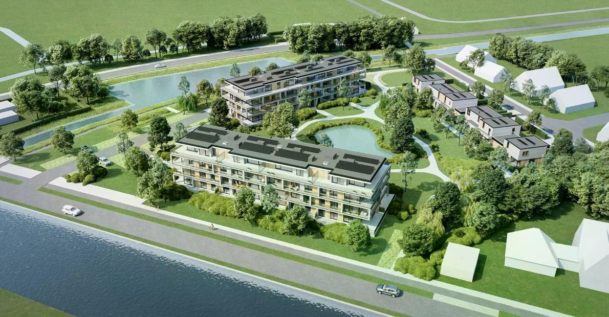 Nieuwbouwappartement met twee slaapkamers gelegen aan het kanaal te Oudenburg 