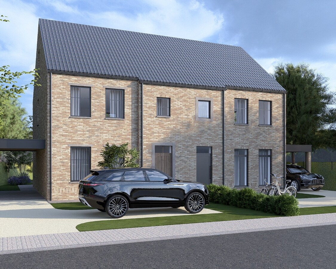 Halfvrijstaande nieuwbouwwoning gelegen op een perceel van 3a23ca op een gunstige locatie nabij het centrum van Bree! 