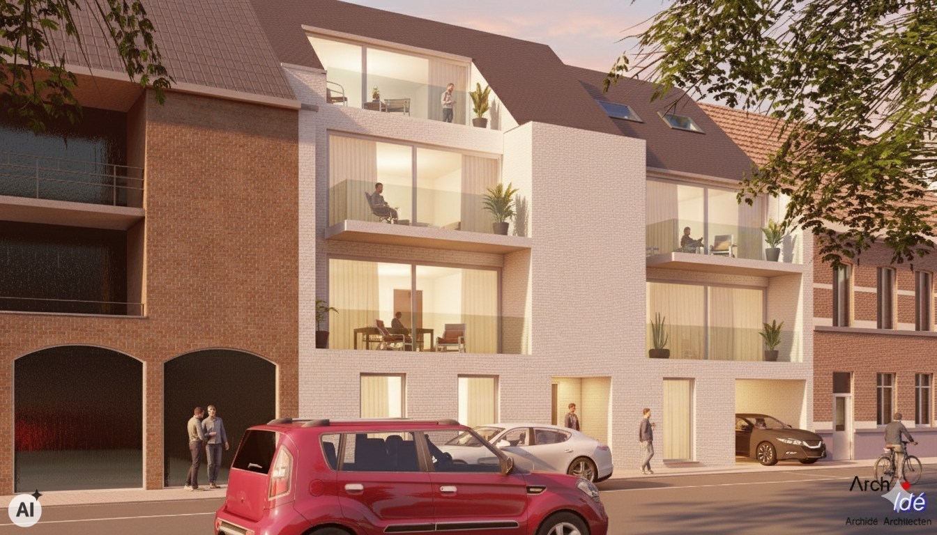 Nieuwbouwappartementen in Centrum Olsene 