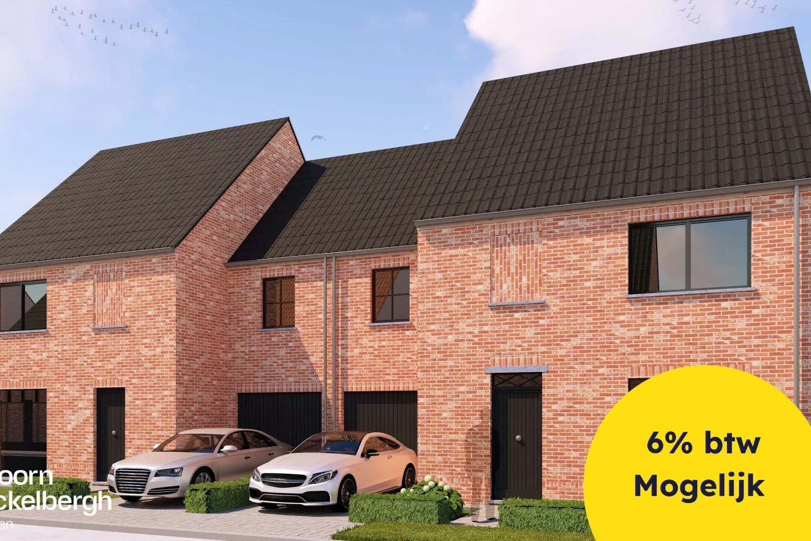 Ruime 3-slaapkamer nieuwbouwwoning met garage in het centrum van Gistel