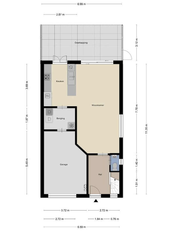 Moderne woning op het einde van een doodlopende straat te Duffel 