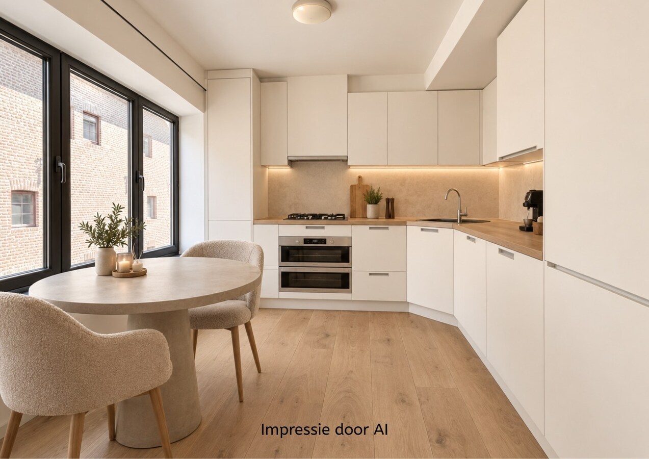 Comfortabel appartement op de 1ste verdieping van een kleinschalige residentie op een steenworp van de historische markt! 