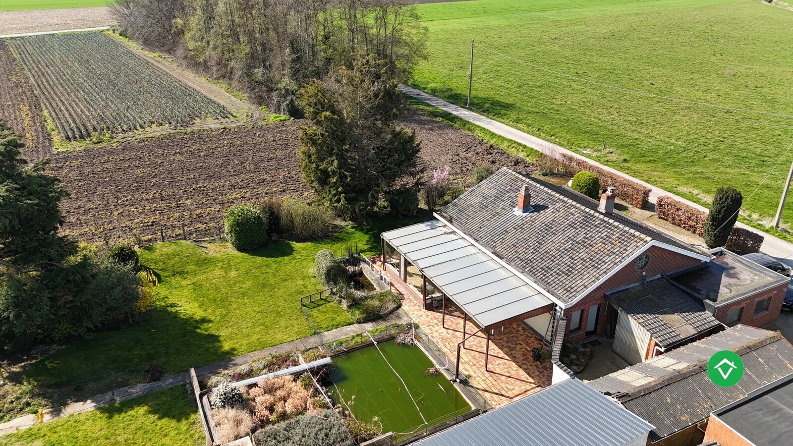 Rustig gelegen open bebouwing met landelijke vergezichten te Koekelare 