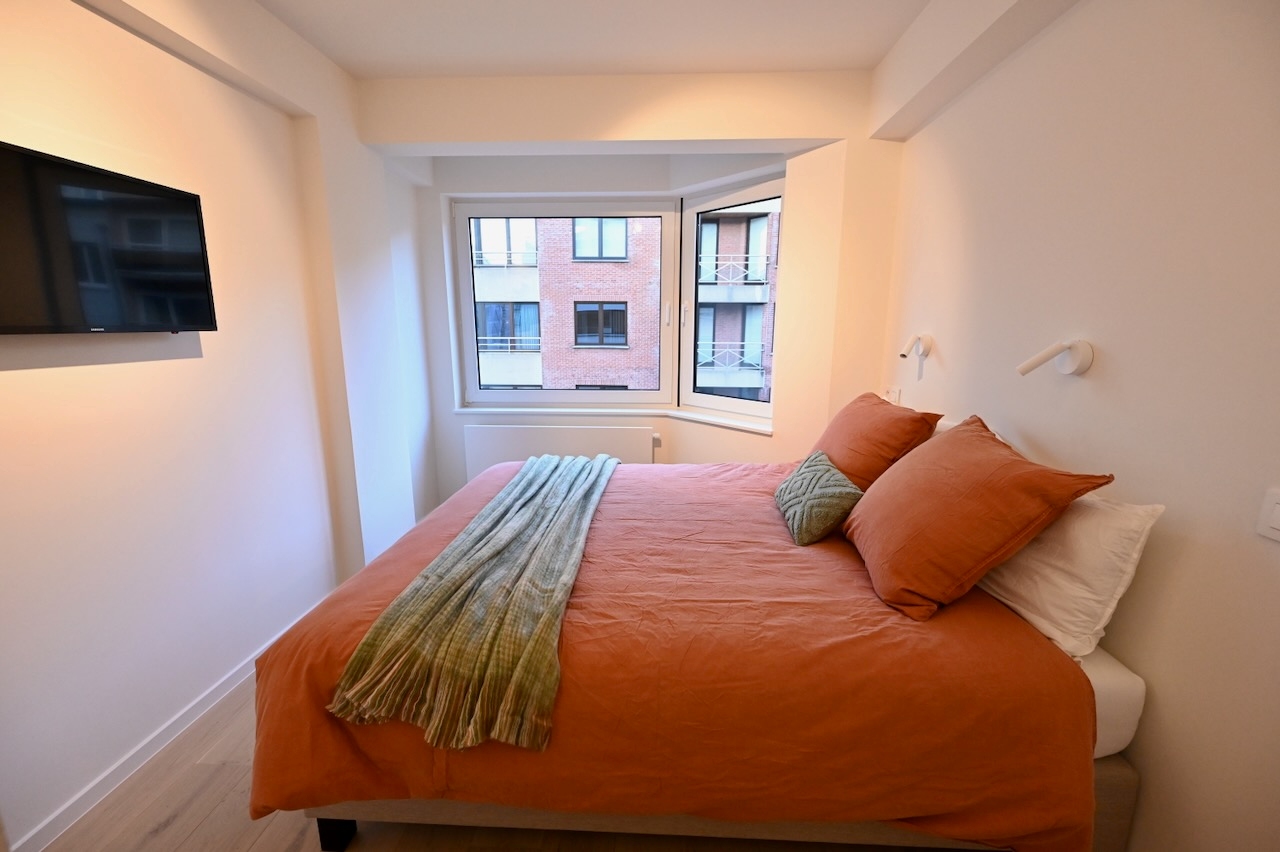 Recent appartement gelegen nabij het Rubensplein op wandelafstand van het strand. Momenteel in afwerking. 