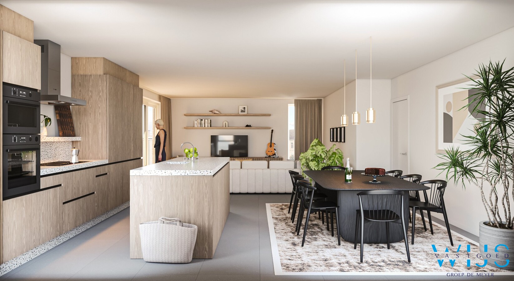 Stijlvol appartement met 2 slaapkamers en ruim terras 