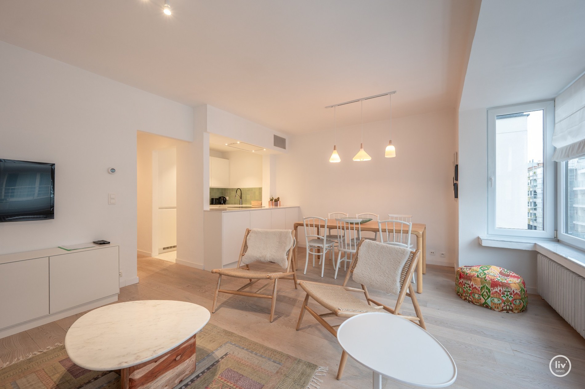 Gezellig 2 slaapkamerappartement gelegen op de Parmentierlaan te Knokke. 