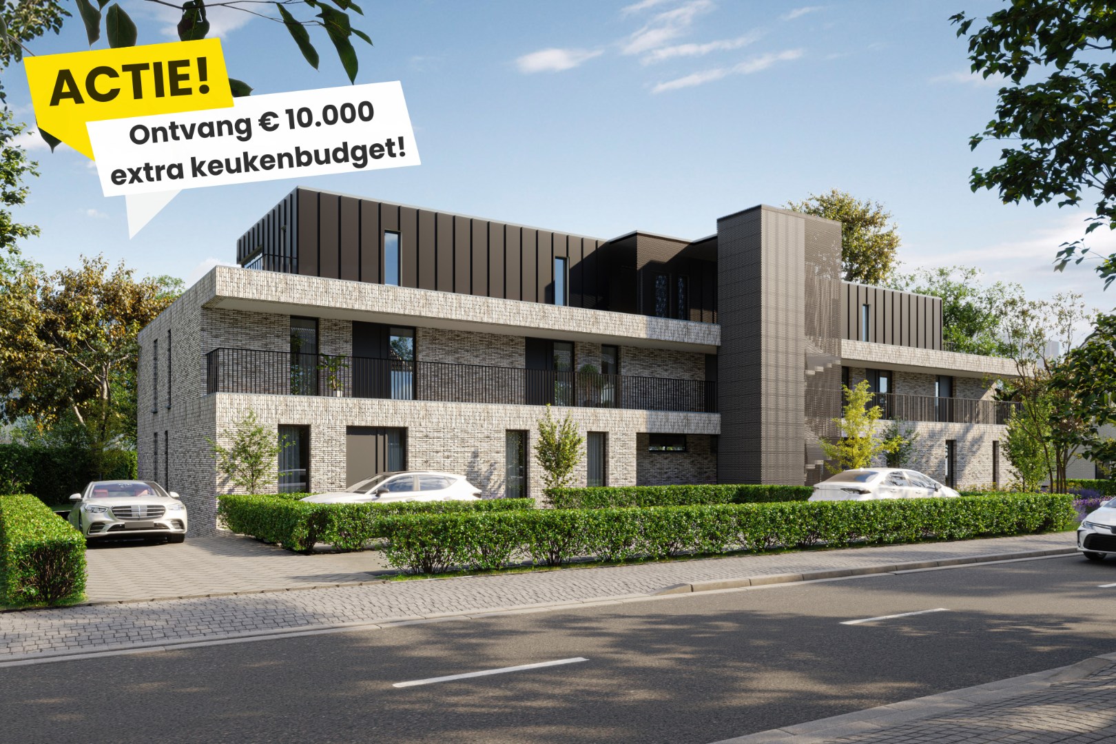 Gelijkvloers appartement met tuin 