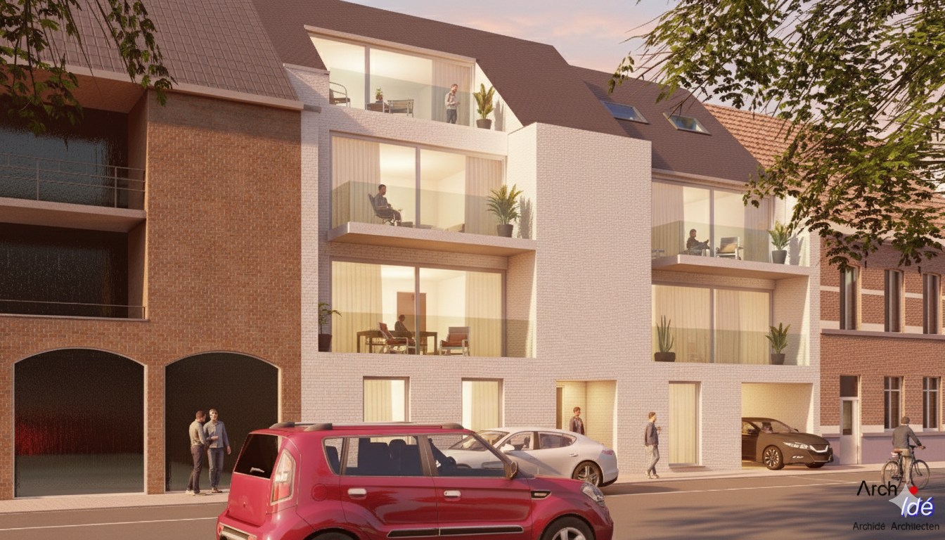 Nieuwbouwappartementen in Centrum Olsene 