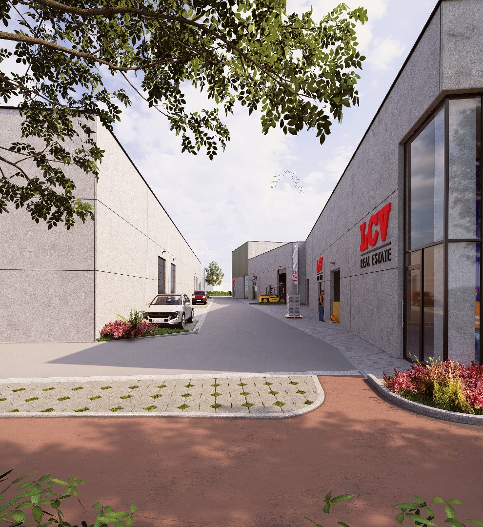 Nieuw bedrijvenpark "Stijn Streuvels" met KMO-units op topligging in Waregem 