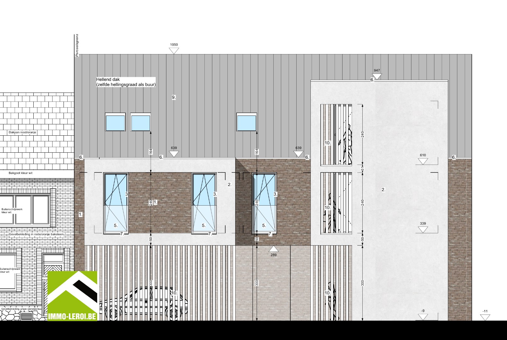 Projectgrond met vergunning voor 5 appartementen 