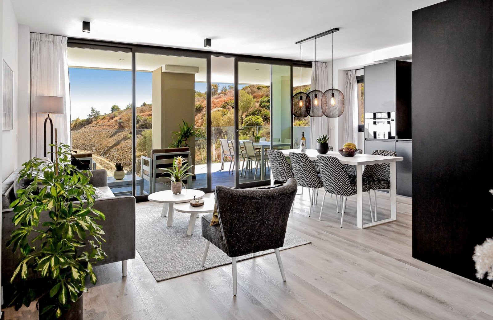 Hoek appartement 3 of 4 slpks te Mijas (Malaga) Spanje 