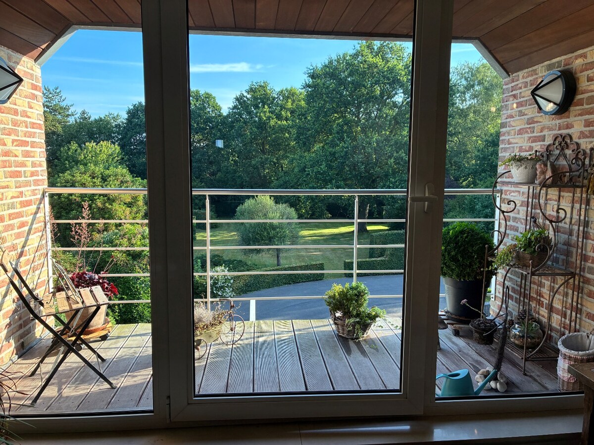 3 slpk-appartement met zicht op unieke tuin 