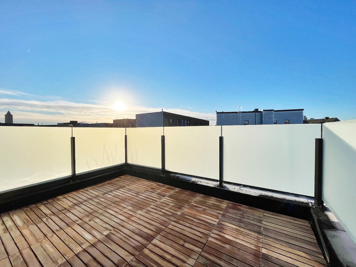 Nieuwbouw penthouse met zonneterras te centrum Zottegem 