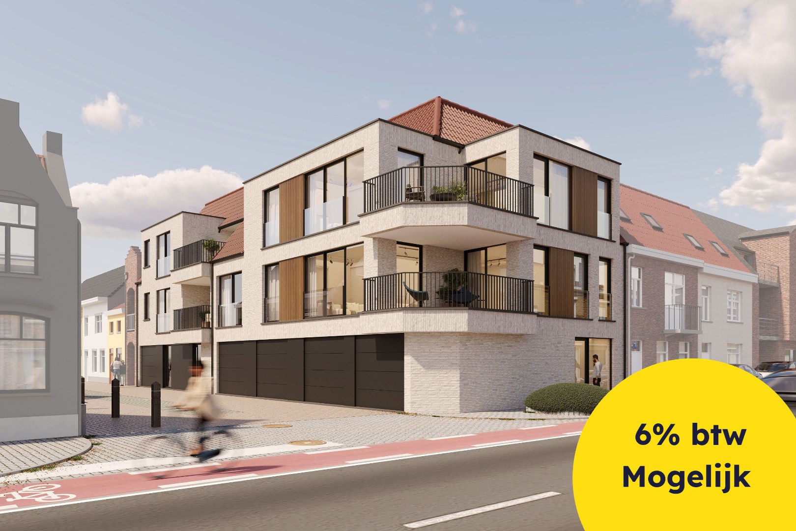 Nieuwbouwappartementen op topligging in centrum Middelkerke met mogelijkheid tot garage! 