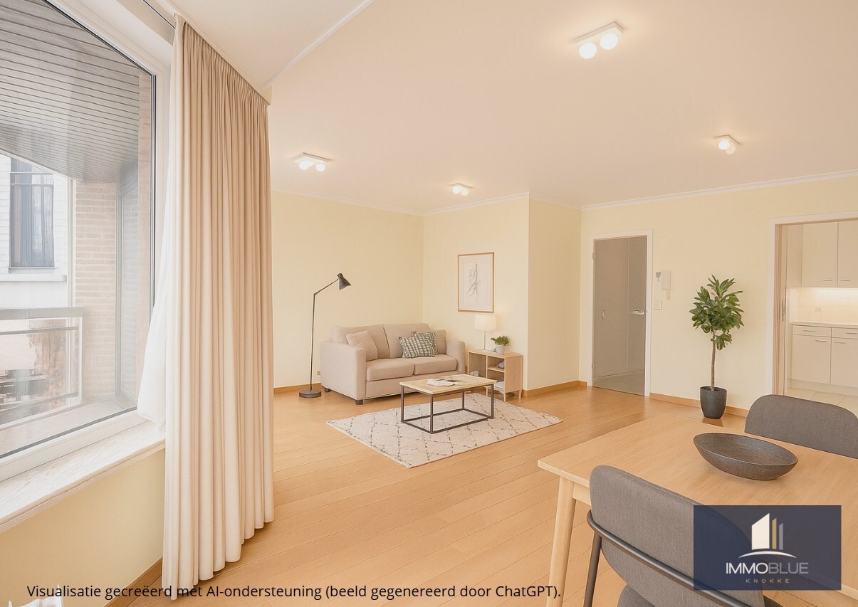 Lichtrijk hoekappartement met ruime terrassen gelegen in een klein residentie. 