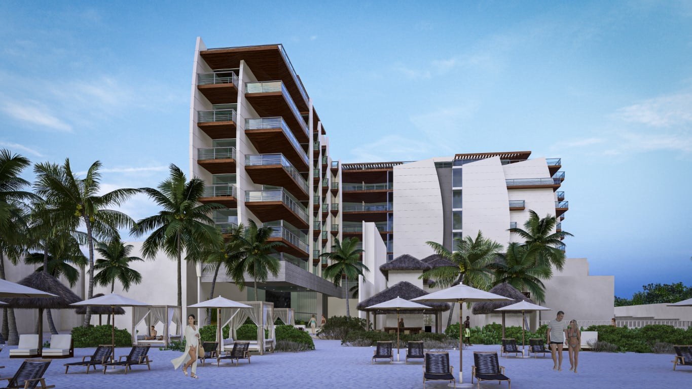 Prachtige villa appartementen direct op het strand van Playa del Carmen 