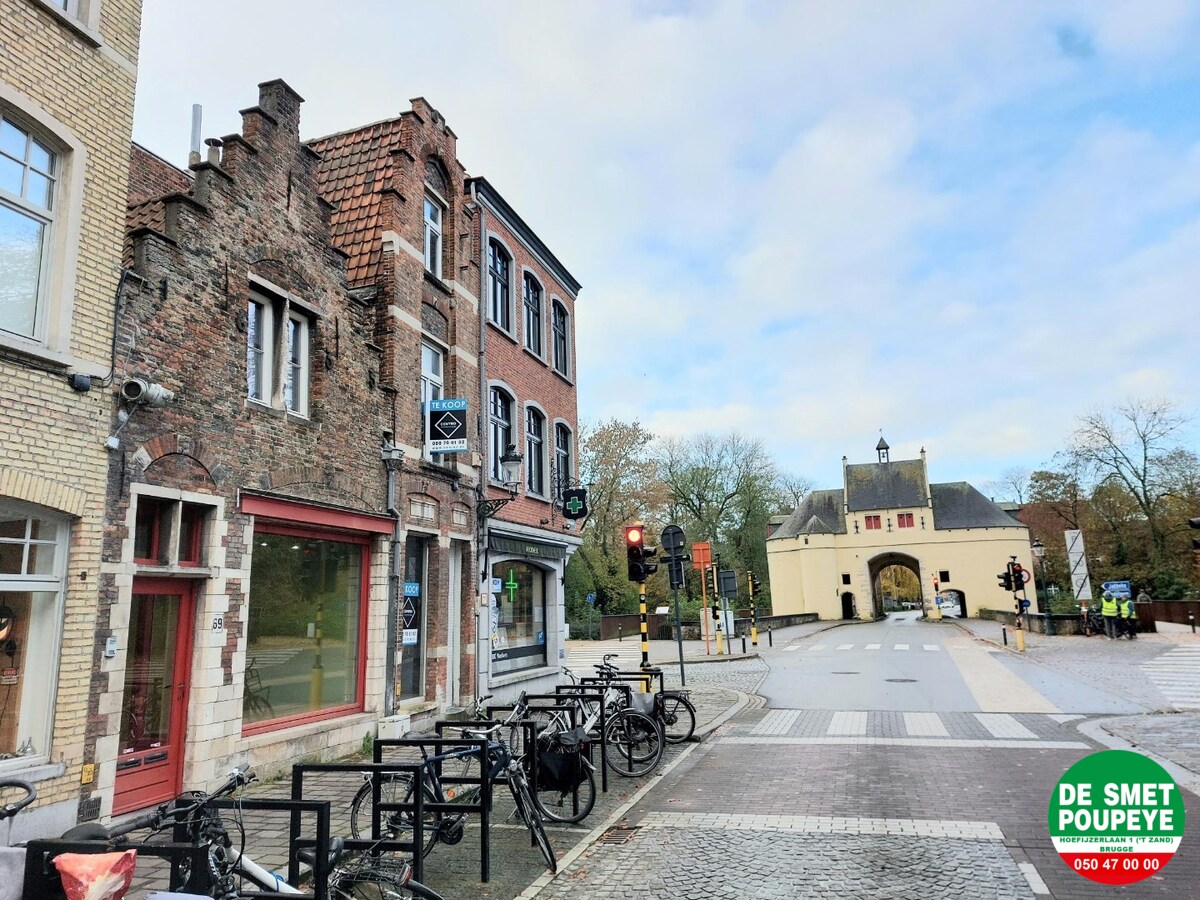 Handelsgelijkvloers met appartement 