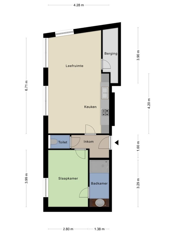 Recent gelijkvloers appartement met tuin, autostaanplaats en extra berging te Duffel 