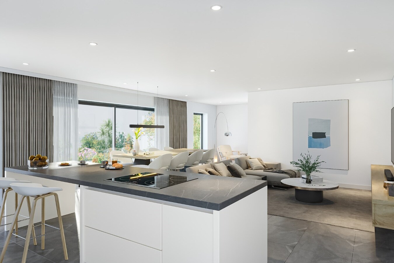 Luxueus en energiezuinig nieuwbouw appartement gelegen op de eerste verdieping met zicht op het Dorpsplein in Kinrooi 