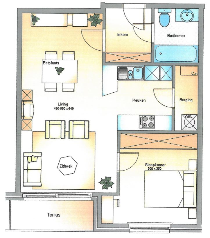 RECENT APPARTEMENT 1 SLPK. - CENTRUM OOSTENDE 