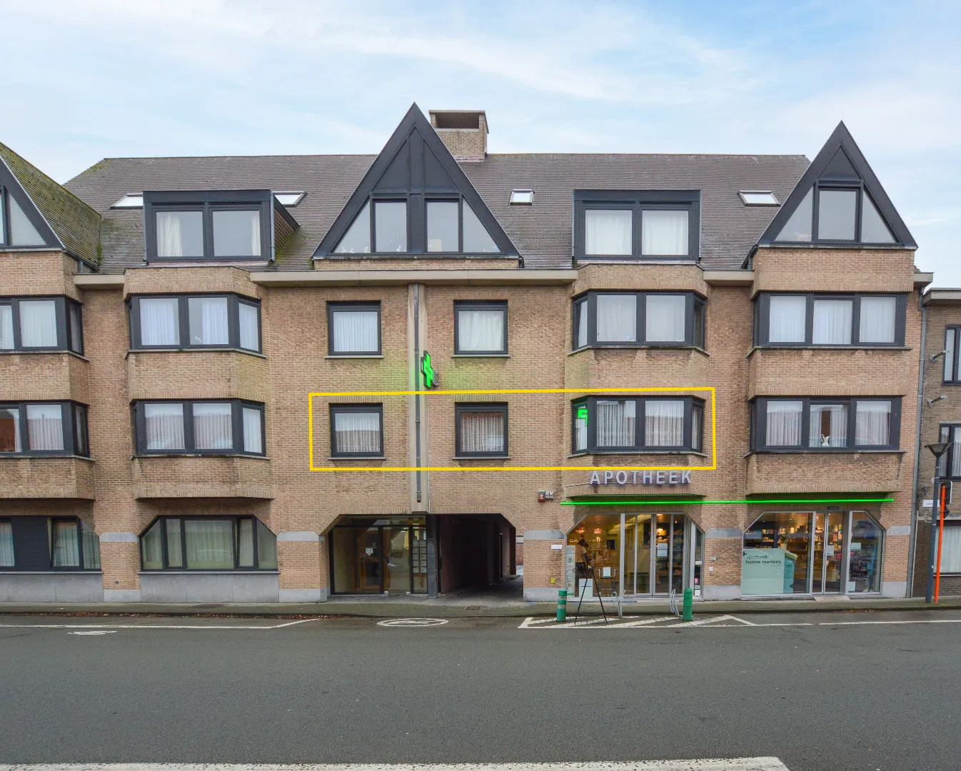 Twee-slaapkamer appartement in centrum Oudenburg