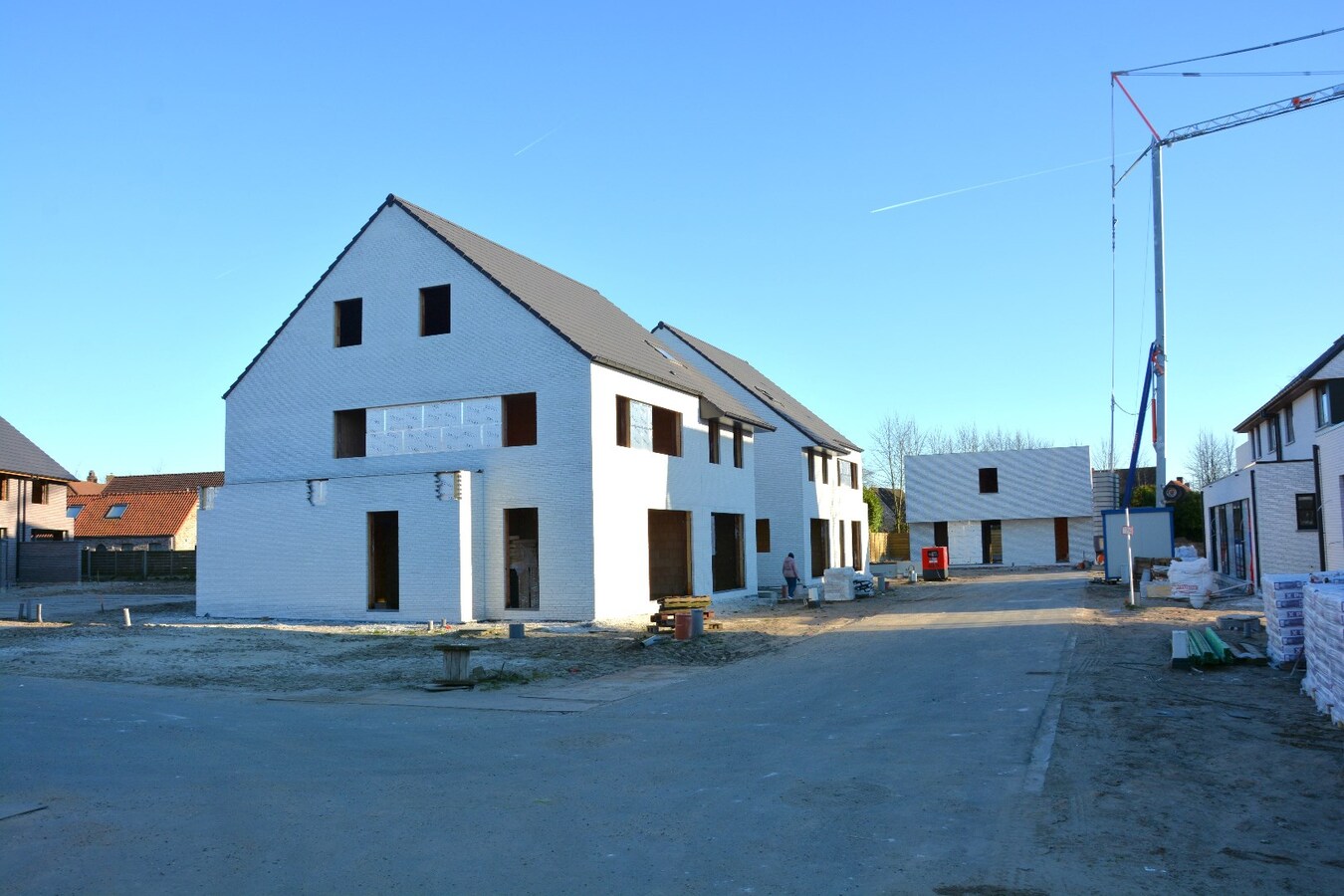 Nieuwbouwproject met mogelijkheid tot 5 slaapkamers op een uitstekende ligging in centrum Jabbeke 