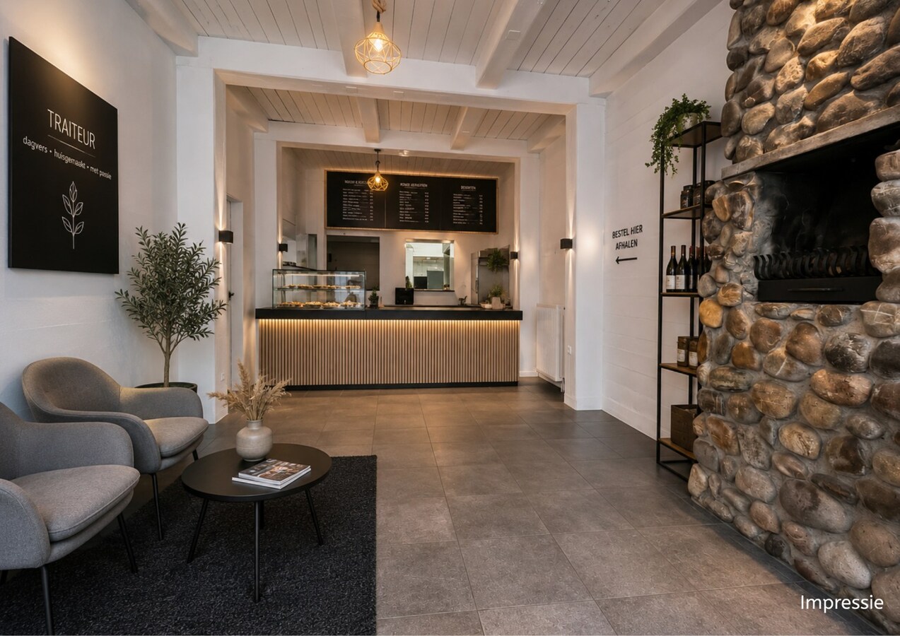 Polyvalent handelspand (restaurant, afhaalrestaurant, wijnbar,  kantoor, winkel...) gelegen op 100 meter van de historische markt van Maaseik! 