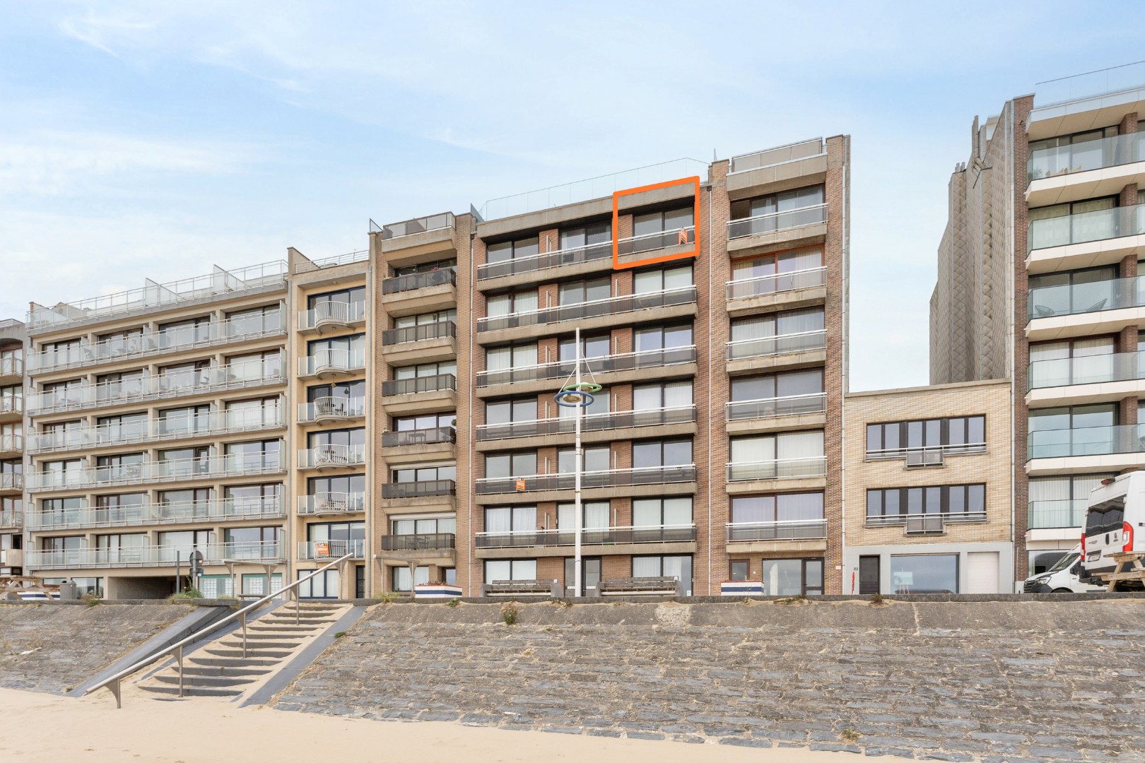 Appartement à rénover avec vue sur la mer – Résidence Zeewende, Zeebrugge 