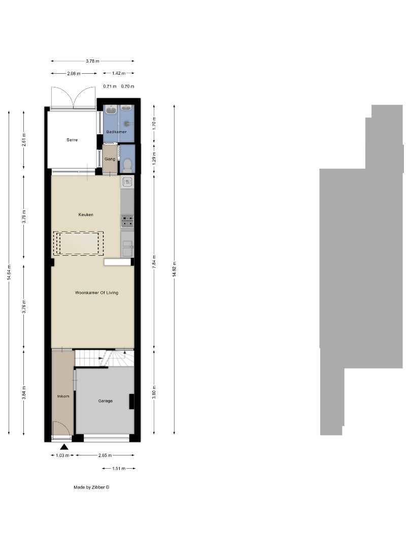 Gezellige woning met 3 slaapkamers, kelder, veranda en garage in Leuven! - EPC 598 kWh/m² - bewoonbare opp. 116 m² 