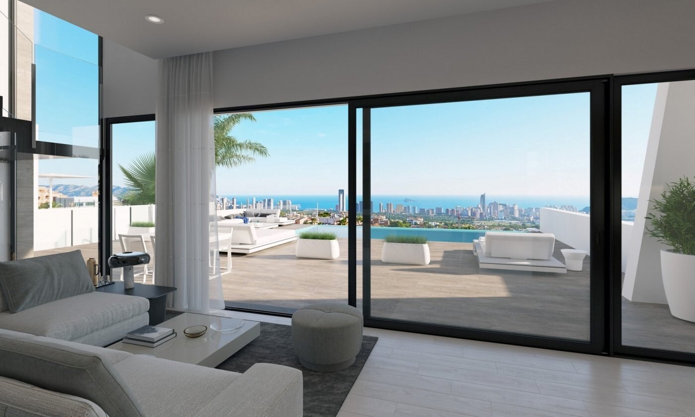 Villa gelegen in nieuwbouw wooncomplex met uitzicht op zee 