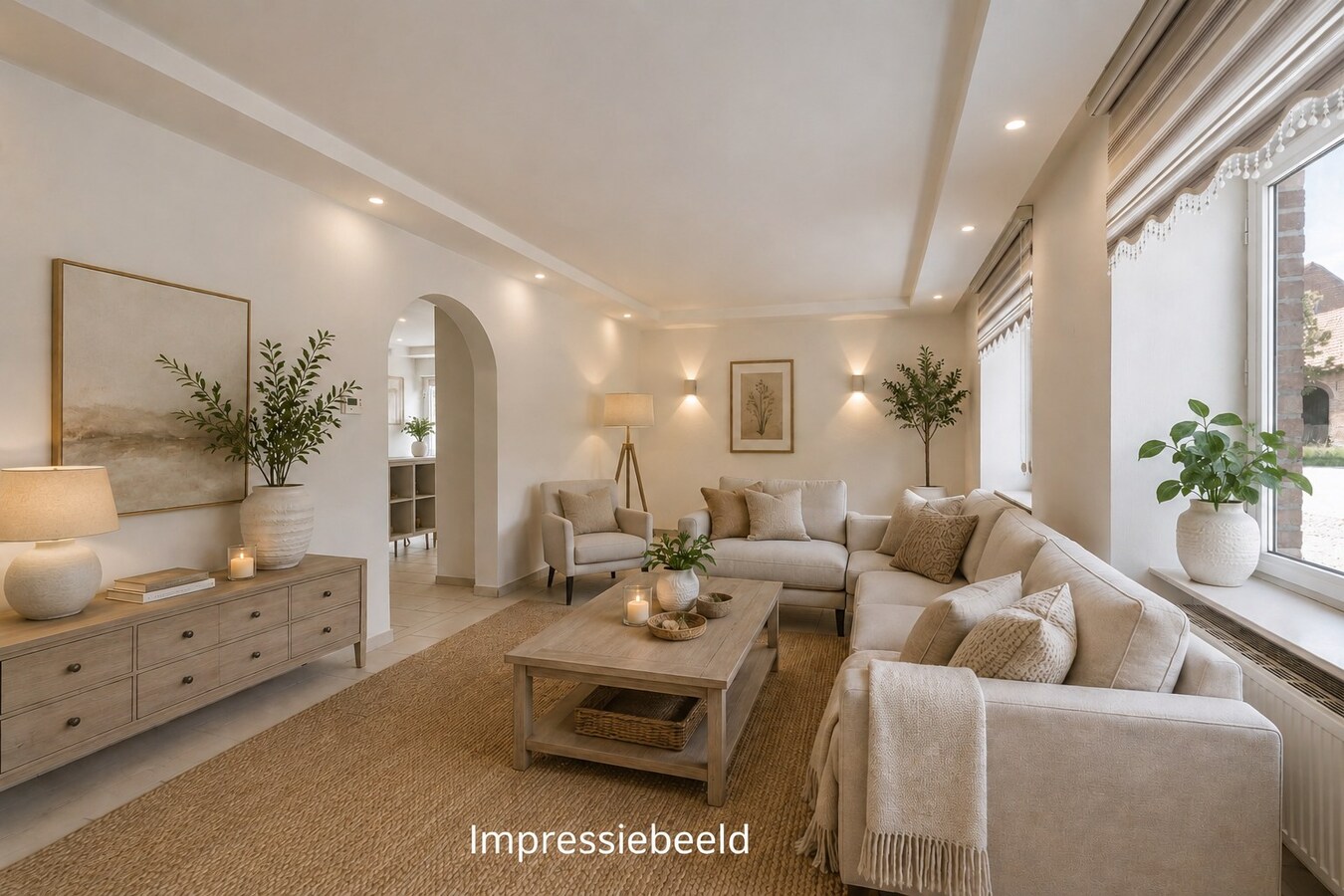Verrassend ruim triplexappartement - B-label - 4 slpk  en aagename buitenbeleving. 