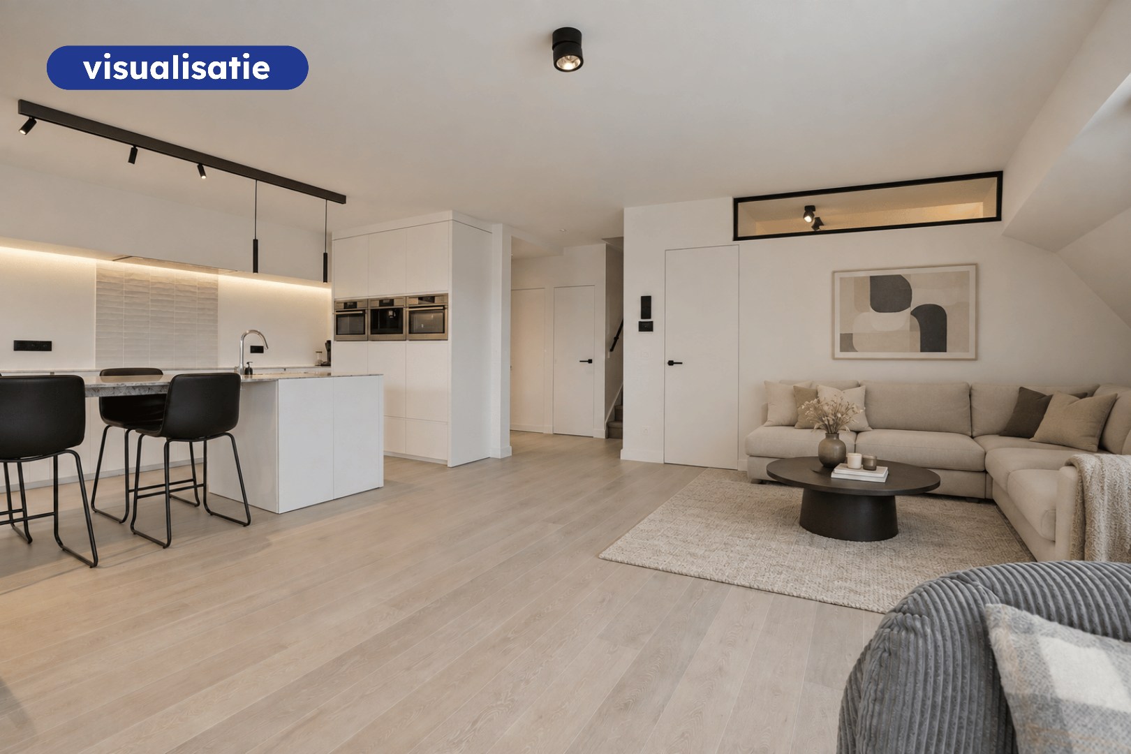 Instapklaar duplexappartement (125 m²) met zicht op de kaai in Nieuwpoort-Stad 