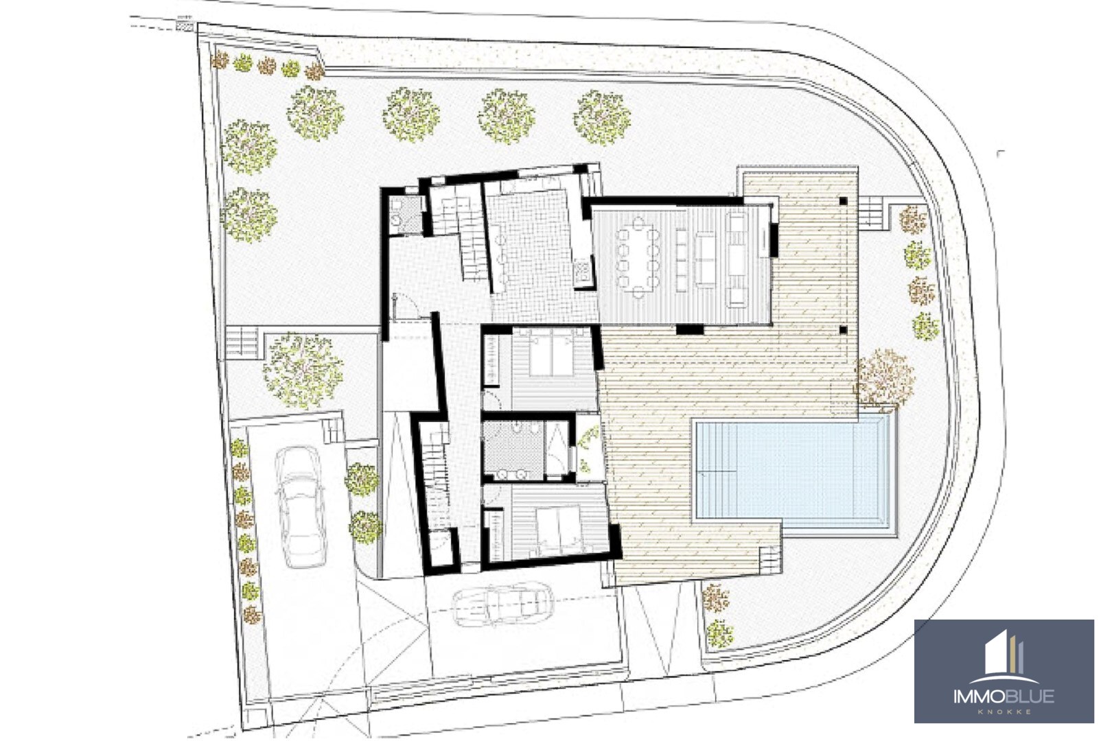 Villa nouvellement construite avec une orientation sud parfaite dans le cadre verdoyant de Moraira; 