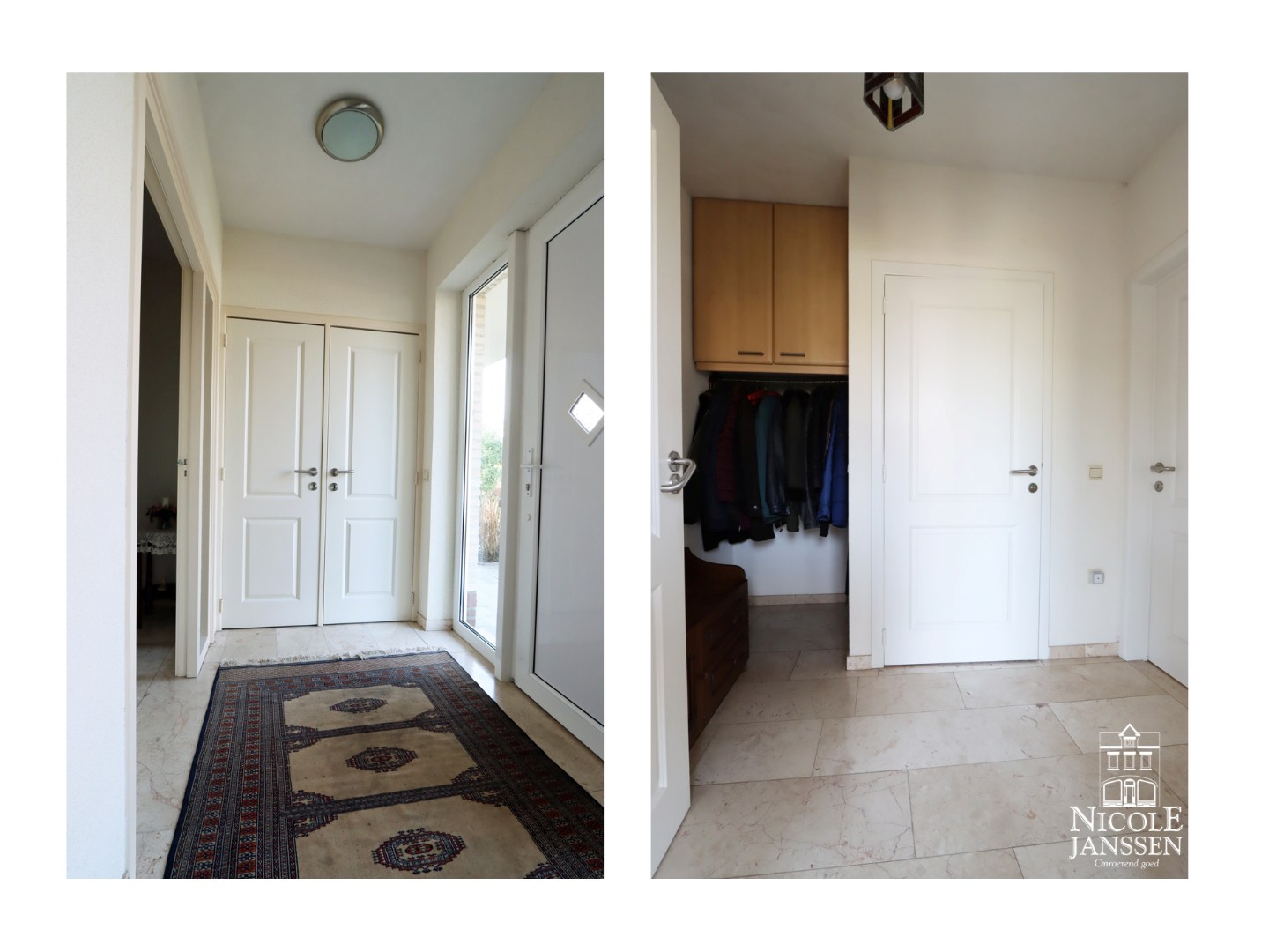 Extra inkomhal met ruimte voor vestiaire 