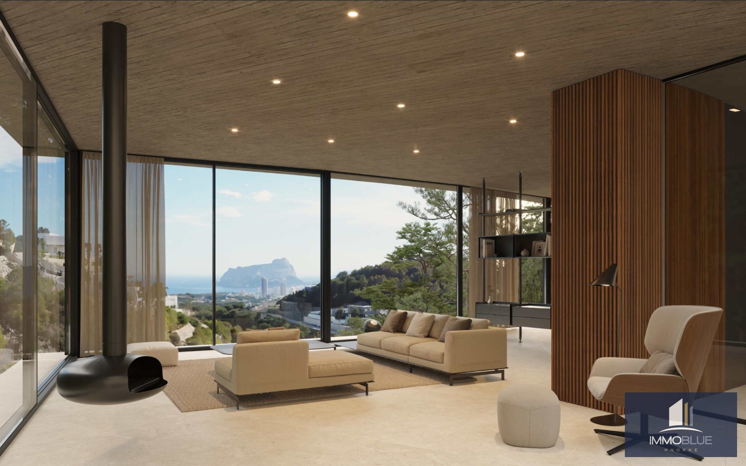 Rustig gelegen villa met panoramisch uitzicht tussen Moraira en Benissa 