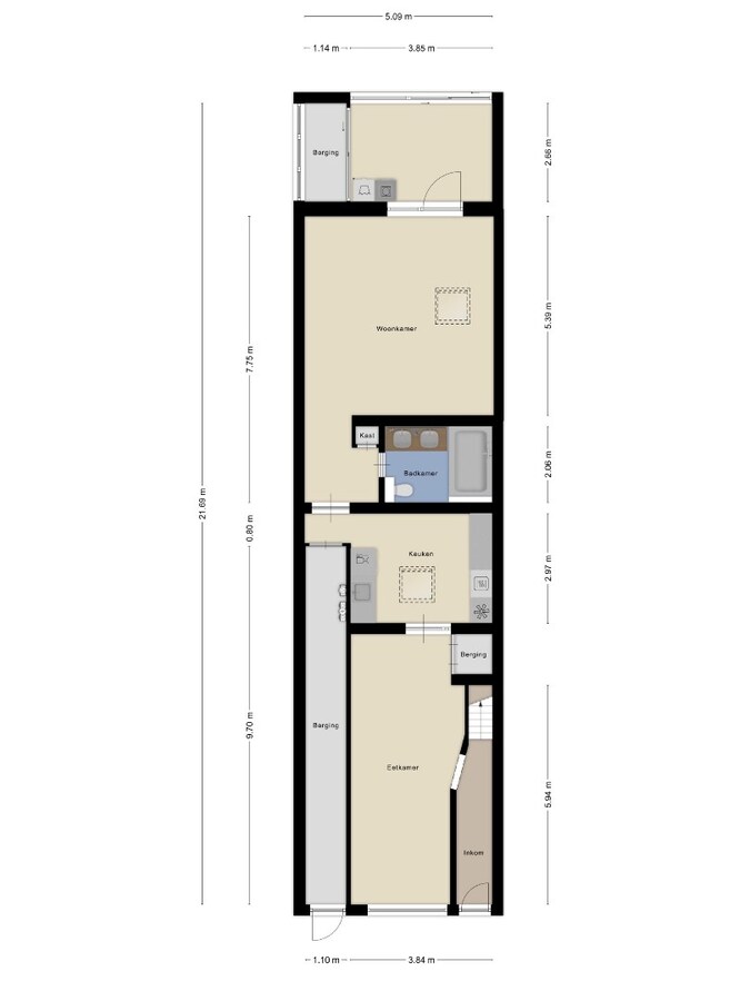 Instapklare woning nabij het centrum van SKW 