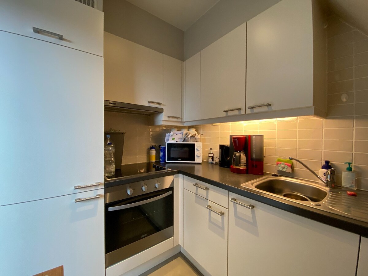 In het centrum gelegen dakappartement met 2 zonneterrassen te Koekelare 