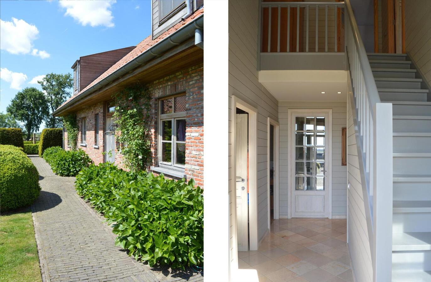 Recente woning met stalgebouwen op ca. 1 ha te Hooglede 