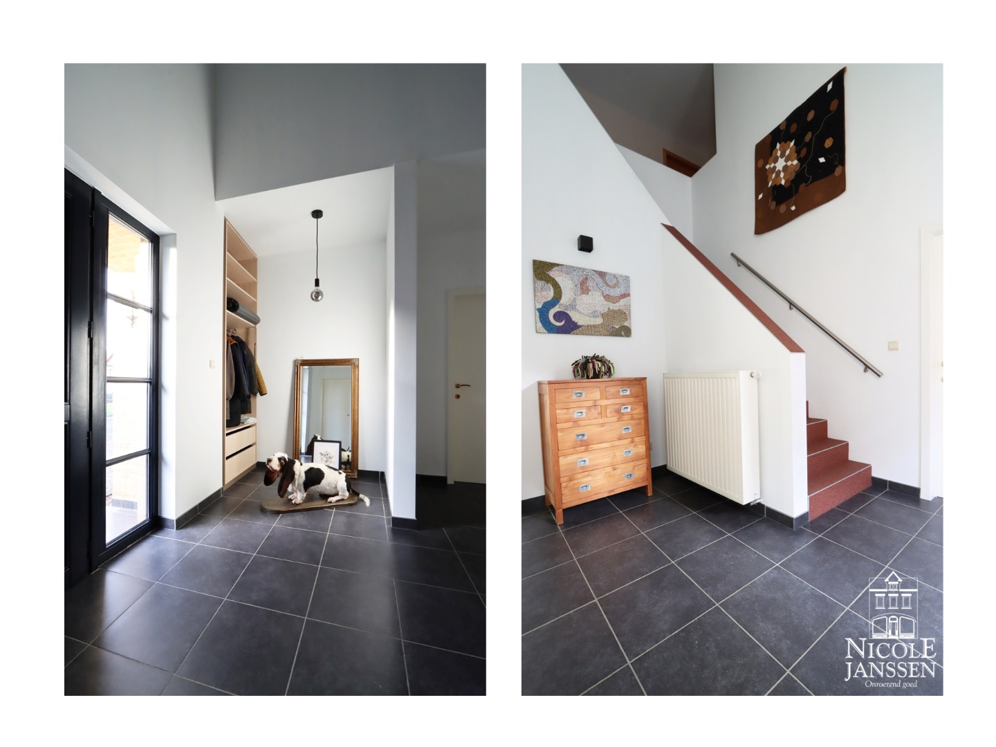 Ingebouwde vestiairekast in hal