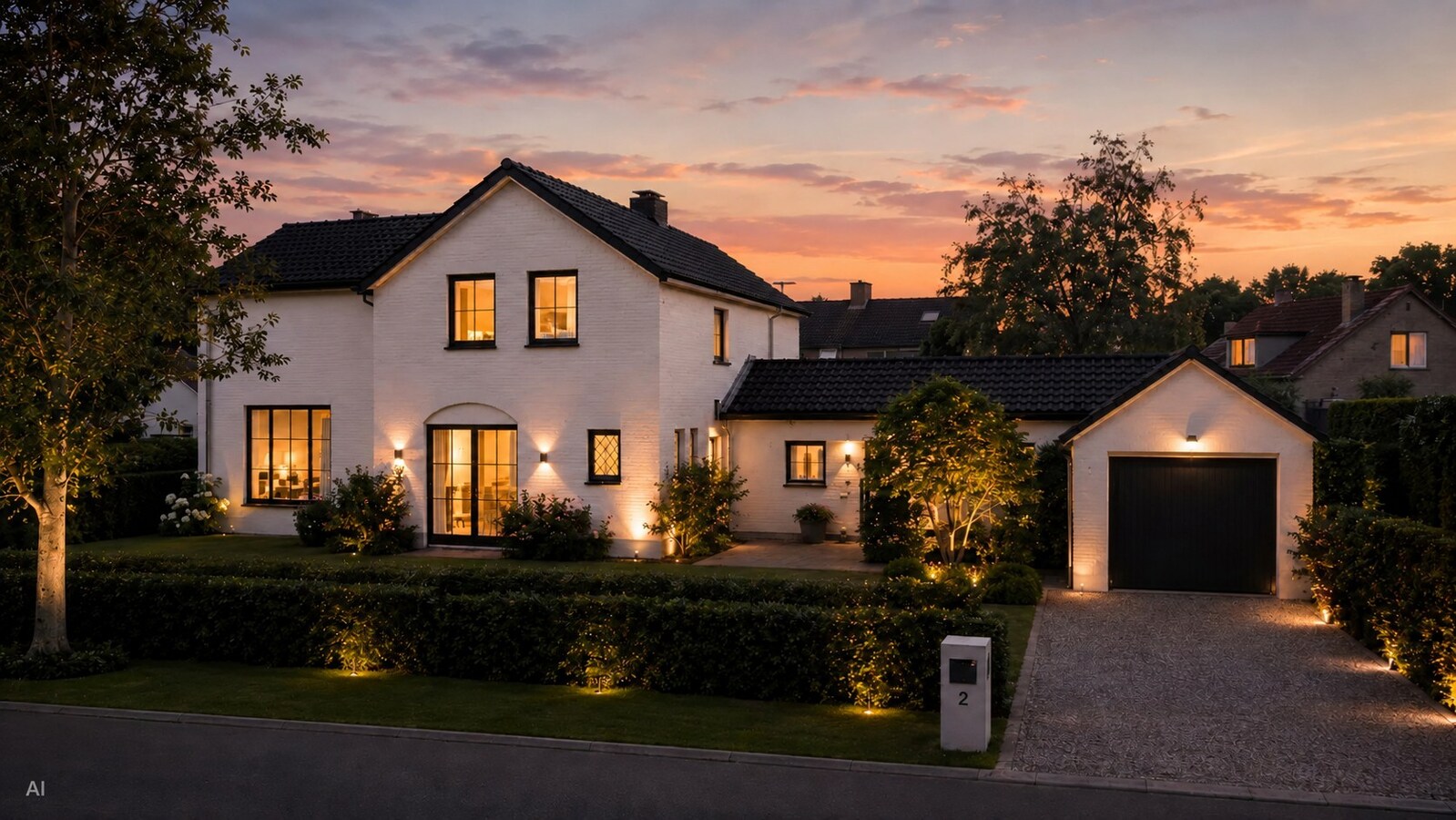 Vrijstaande woning met vijf slaapkamers, garage en royale tuin 