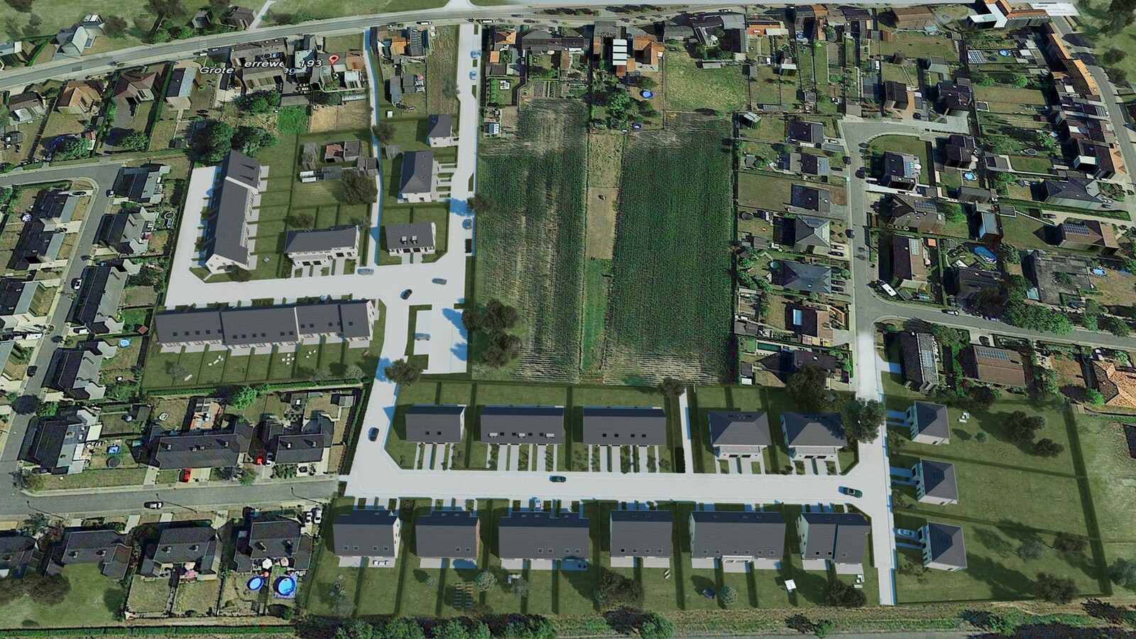 Gloednieuwe verkaveling te koop in hartje Kluisbergen 